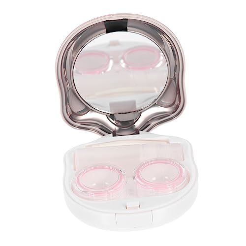 KOMBIUDA 1satz Adorable -Lens Box Für Reisen Tragbarer Organizer Für Kontaktlinsen Kompakter Und Handlicher Behälter Mit Zubehör Für Katzenliebhaber Für Unterwegs Alltag von KOMBIUDA