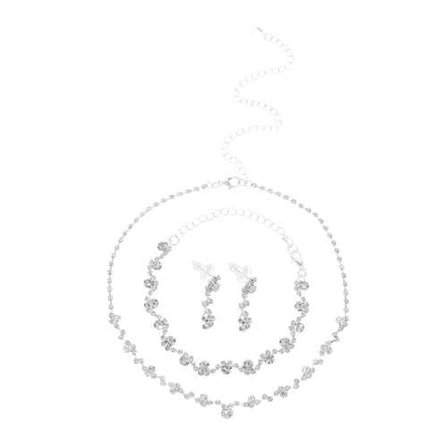 KOMBIUDA Elegantes Schmuckset Damen mit Funkelnden Strasssteinen aus Halskette Ohrringen und Armband Leicht Komfortabel für Abendveranstaltungen Gala Prom und Festliche Anlässe KOMBIUDA Elegantes Schmuckset Damen mit Funkelnden Strasssteinen aus Halskette Ohrringen und Armband Leicht Komfortabel für Abendveranstaltungen Gala Prom und Festliche Anlässe von KOMBIUDA