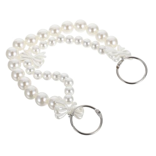 KOMBIUDA Falsche Perlen Taschenhenkel Anhänger mit Schleifen Design Eleganter Diy Schmuck für Handtaschen Modisches Accessoire für Damen Vielseitig Kombinierbar Luxuriöser und von KOMBIUDA