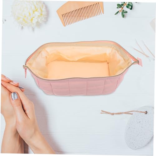 KOMBIUDA Fluffy Kosmetiktasche Damen Weiche Schminktasche Reise Kulturtasche Multifunktional Makeup Organizer Für Schmuck Schlüssel Waschbeutel von KOMBIUDA