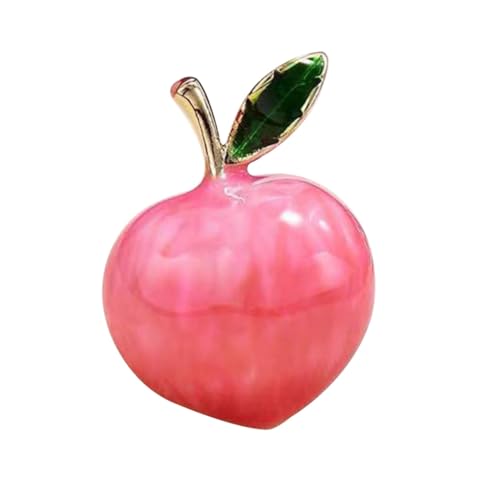 KOMBIUDA Fruchtbrosche Pfirsich Design Emaille Anstecknadel für Damen Kleidung Schal Pullover Mantel Dekoration Geschenkidee für Frauen Mutter Freundin von KOMBIUDA