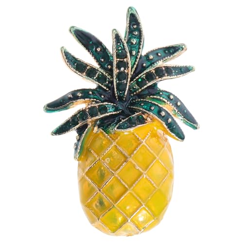 KOMBIUDA Fruchtige Anstecknadel Damen Brosche Ananas Sommerstil Allergikerfreundlich Modischer Schmuck für Kleidung Tasche Hut Accessoire von KOMBIUDA