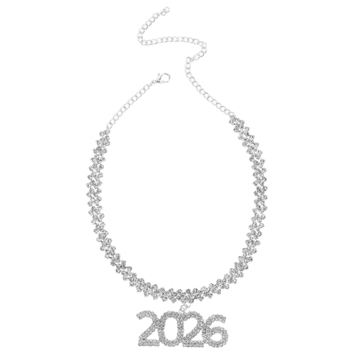 KOMBIUDA Funkelnder Rhinestone Choker mit Anhänger für Damen und Herren Glänzender Bling Schmuck für Hochzeiten Abschlussfeiern und Partys von KOMBIUDA
