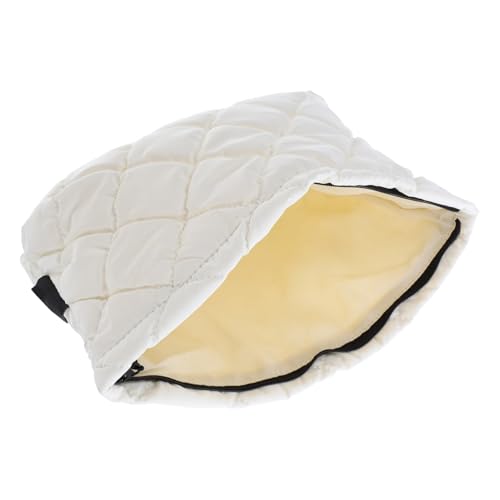 KOMBIUDA Gesteppte Kosmetiktasche mit Geprägtem Muster Geräumige Langlebige Make-up-Tasche für Damen Vielseitiger Reise-Organizer mit Mehreren Fächern Tragbare Schminktasche in Beige von KOMBIUDA