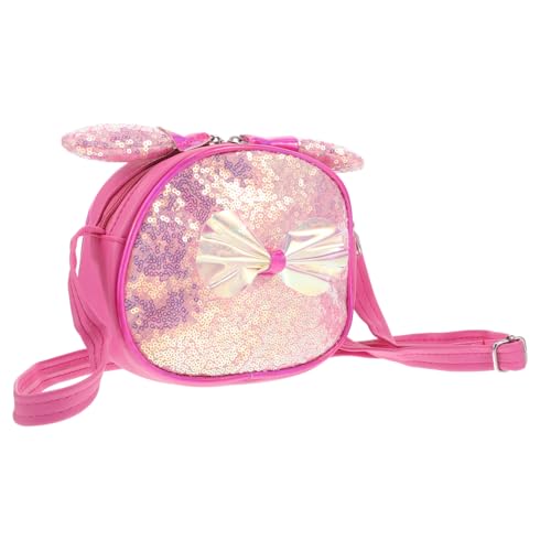 KOMBIUDA Glitzernde Pailletten Umhängetasche mit Schleifen dekor Kleine Crossbody Tasche für Mädchen Portabel und Stylisch für Party Strand und Alltag von KOMBIUDA