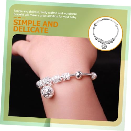 KOMBIUDA Glöckchen armband Versilbertes Legierungsarmband Zartes Kratzfestes Junge Mädchen schmuckstück Unisex Modisches Geschenk für Jungen und Mädchen von KOMBIUDA
