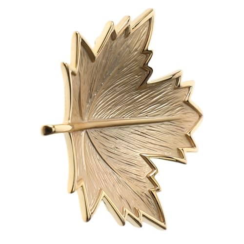 KOMBIUDA Goldene Blattbrosche Damen Vintage Maple Leaf Anstecknadel Herbst Schmuck für Kleider Mäntel Schals Vielseitige Retro Lapel Pin Herbstaccessoire KOMBIUDA Goldene Blattbrosche Damen Vintage Maple Leaf Anstecknadel Herbst Schmuck für Kleider Mäntel Schals Vielseitige Retro Lapel Pin Herbstaccessoire von KOMBIUDA