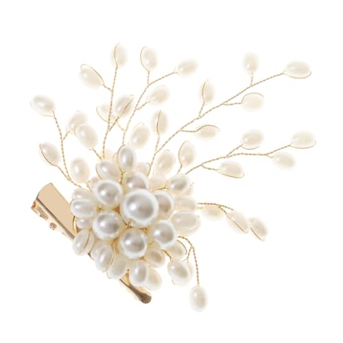 KOMBIUDA Goldene Damen Brosche mit Künstlichen Perlen Langlebig und Rostfrei Eleganter Schmuck für Hochzeit Party Brautkleid und Festliche Anlässe Stilvolle Kleidung Dekoration von KOMBIUDA