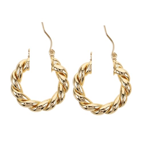 KOMBIUDA Goldene Damen Creolen Ohrringe aus Langlebiger Leichtes Design Modische Statement Ohrschmuck für Frauen als für Geburtstag Hochzeit und Alltag KOMBIUDA Goldene Damen Creolen Ohrringe aus Langlebiger Leichtes Design Modische Statement Ohrschmuck für Frauen als für Geburtstag Hochzeit und Alltag von KOMBIUDA