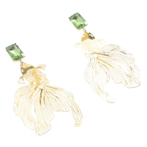 KOMBIUDA Goldfisch Ohrstecker Damen Ohrringe mit Zirkonia Besetzt Chinesischer Stil Statement Ohrringe für Geburtstag Hochzeit Valentinstag und Besondere Anlässe KOMBIUDA Goldfisch Ohrstecker Damen Ohrringe mit Zirkonia Besetzt Chinesischer Stil Statement Ohrringe für Geburtstag Hochzeit Valentinstag und Besondere Anlässe von KOMBIUDA