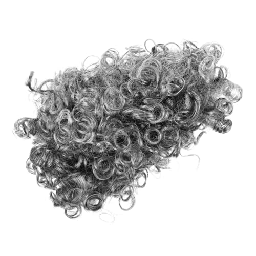 KOMBIUDA Graue Old Man Perücke Herren Cosplay Kurzhaar Party Kostüm Zubehör für Halloween Karneval Theater Aufführung Großvater Look von KOMBIUDA