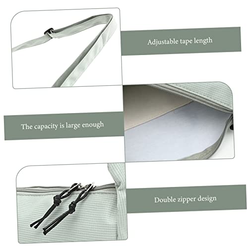 KOMBIUDA Große Nylon Umhängetasche Damen Leichter Strapazierfähiger Storage Bag mit Großem Fassungsvermögen Vielseitig für Schule Büro Reisen und Freizeit Schlichtes Design Grün von KOMBIUDA