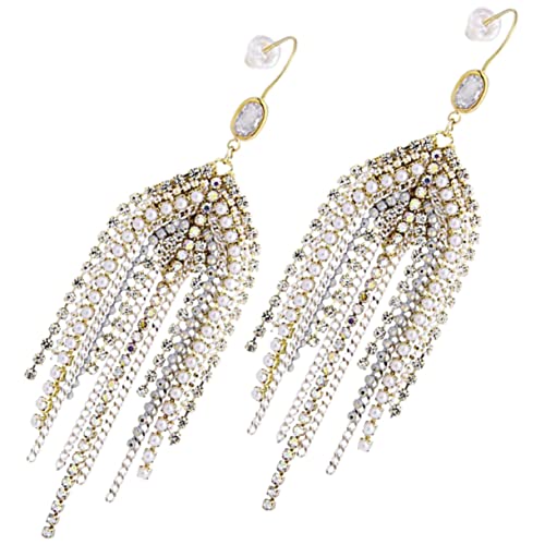 KOMBIUDA Große Perlenohrringe Damen Lange Statement Ohrringe mit Quasten Chandelier Ohrhänger für Hochzeit Party und Besondere Anlässe Lange Ohrringe für Frauen KOMBIUDA Große Perlenohrringe Damen Lange Statement Ohrringe mit Quasten Chandelier Ohrhänger für Hochzeit Party und Besondere Anlässe Lange Ohrringe für Frauen von KOMBIUDA