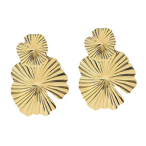 KOMBIUDA Große Statement Ohrringe Damen Blumenform Leicht und Modisch Frühling Sommer Schmuck für Frauen von KOMBIUDA