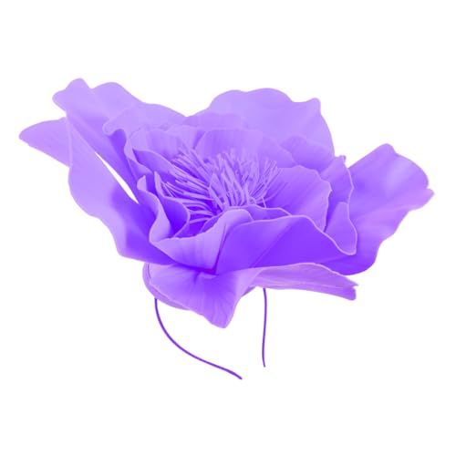 KOMBIUDA Großer Blumen-fascinator Haarreif aus Leichtem Eva-material Langlebiger Jahre Stil Elegantes Cocktail Braut-accessoire für Hochzeiten Teepartys Halloween und Festliche Anlässe von KOMBIUDA