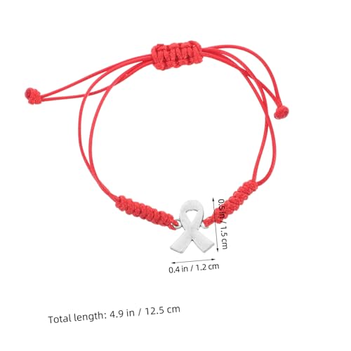 KOMBIUDA Handgefertigtes Rotes Seidenband Armband für Frauen Brustkrebsvorsorge Bewusstseinsarmband Leichtes Handgewebtes Gesundheitsarmband Unterstützend und Komfortabel zur Fürsorge KOMBIUDA Handgefertigtes Rotes Seidenband Armband für Frauen Brustkrebsvorsorge Bewusstseinsarmband Leichtes Handgewebtes Gesundheitsarmband Unterstützend und Komfortabel zur Fürsorge von KOMBIUDA