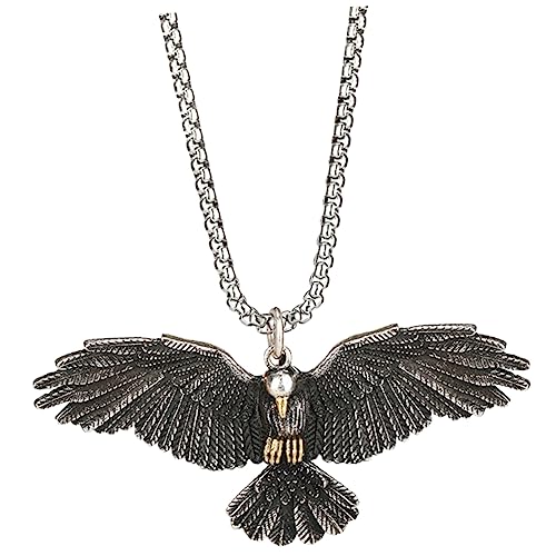 KOMBIUDA Herren Kette mit Anhänger Vintage Punk Hip Hop Halskette für Männer Robuste Metallkette Modisches für Geburtstag und Alltag Geeignet für Partys und Büro von KOMBIUDA