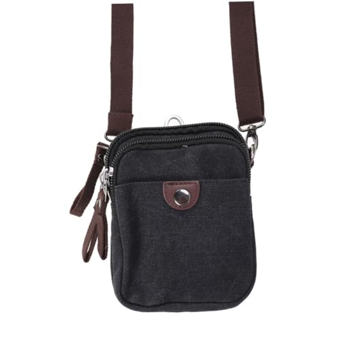 KOMBIUDA Herren Messenger Bag aus Robustem Canvas mit Reißverschluss Verstellbarem Schultergurt Vielseitig als Casual Reise und Military Bag Geräumig und Sicher für Outdoor Shopping Alltag von KOMBIUDA