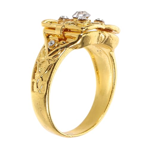 KOMBIUDA Herrenring mit Verstecktem Klapp locket Kunstvoll Graviert Mikro strasssteine Flexibles Design für Alltag und Besondere Anlässe Vintage Schmuck KOMBIUDA Herrenring mit Verstecktem Klapp locket Kunstvoll Graviert Mikro strasssteine Flexibles Design für Alltag und Besondere Anlässe Vintage Schmuck von KOMBIUDA