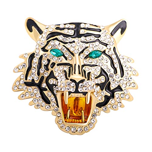 KOMBIUDA Hochwertige Tiger Brosche mit Funkelnden Strasssteinen Vielseitig als Anstecknadel und Anhänger für Kleidung und Halsketten Geeignet für Damen und Mädchen bei Besonderen Anlässen KOMBIUDA Hochwertige Tiger Brosche mit Funkelnden Strasssteinen Vielseitig als Anstecknadel und Anhänger für Kleidung und Halsketten Geeignet für Damen und Mädchen bei Besonderen Anlässen von KOMBIUDA