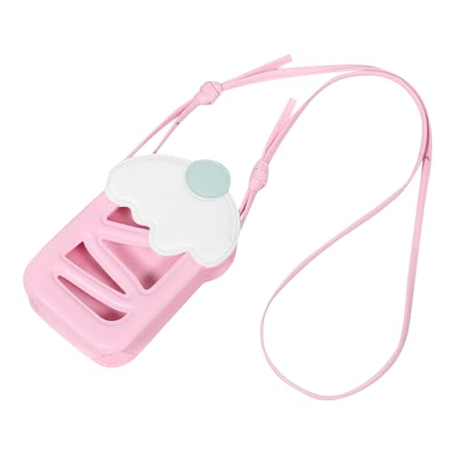 KOMBIUDA Ice Shaped Crossbody Phone Bag Frauen Leichtes PU Material Hohl Design Schultertasche Handytasche Für Sommer Freizeit Teen Mädchen von KOMBIUDA