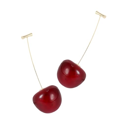 KOMBIUDA Kirschen Ohrhänger Damen Modisch Fein Ohrschmuck für Alltag Party Geschenkidee Stilvoller Ohranhänger für Frauen Mädchen von KOMBIUDA