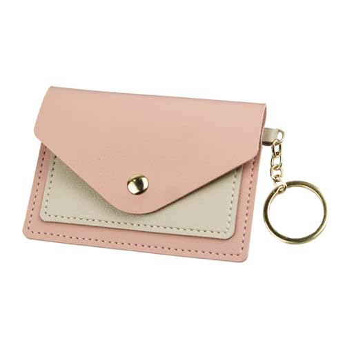 KOMBIUDA Kleine Damen Geldbörse aus hochwertigem Material mit Schlüsselanhänger Portemonnaie im Candy Farbverlauf Kartenhalter mit Münzfach Praktisches Sicheres Snap Design für Alltag und von KOMBIUDA