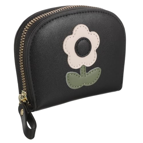 KOMBIUDA Kleine Damen Ledergeldbörse mit Reißverschluss Große Kapazität mit Mehreren Kartenfächern Multifunktionale Geldtasche für Frauen Praktische Clutch für Alltag und Reisen von KOMBIUDA