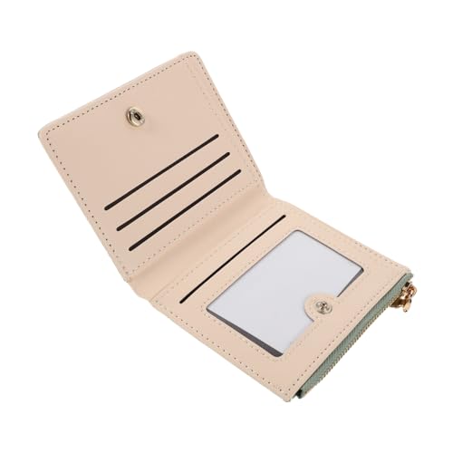 KOMBIUDA Kleine Geldbörse Damen Bifold mit Reißverschluss Münzfach Kompakte Brieftasche Großes Fassungsvermögen für Karten und Bargeld Alltagsschule Reise von KOMBIUDA