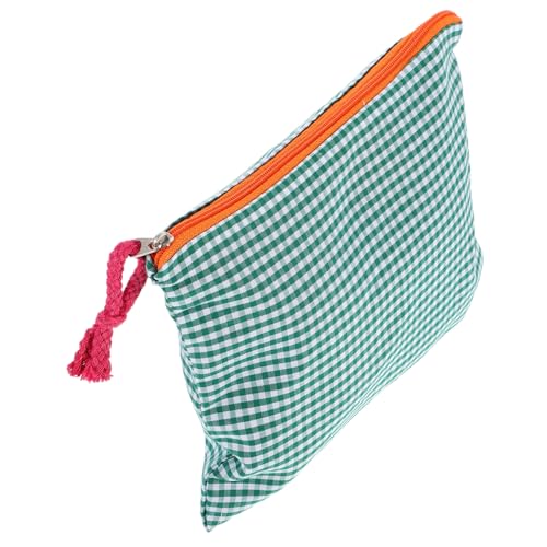 KOMBIUDA Kleine Kosmetiktasche Damen Vintage Retro Farbmuster Tragbarer Kulturbeutel Multifunktionale Make up Tasche Organizer Für Reise Stiftetui Und Alltag von KOMBIUDA