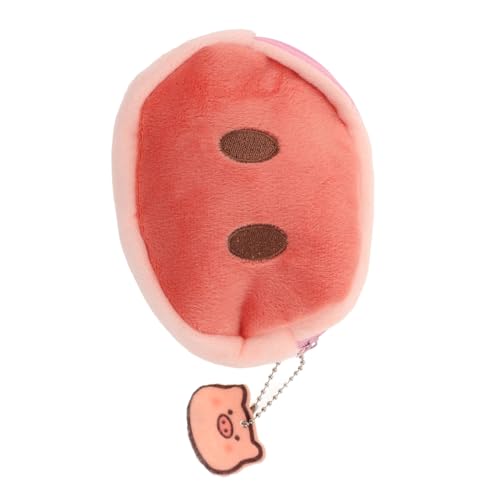 KOMBIUDA Kleines Schwein Münzgeldbörse mit Reißverschluss Mini Portemonnaie für Damen Vielseitiger Geldbeutel für Münzen Karten und Schmuck Langlebiges Material Modisches Design Praktische von KOMBIUDA