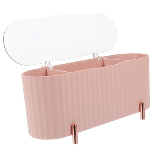 KOMBIUDA Kosmetik Aufbewahrungsbox Mit Deckel Multi-grid Make-up Organizer Für Mädchen Und Für Schminktisch Schmuck Und Pflegeprodukte Rosa von KOMBIUDA