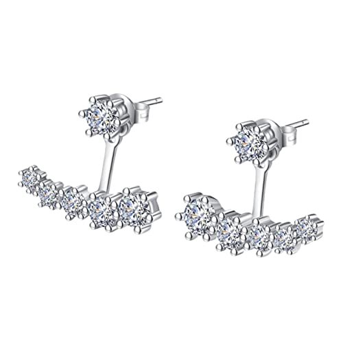 KOMBIUDA Krallen Ohrringe Damen Ohrstecker Zirkonia Schmuck Leicht und Hautfreundlich Party Hochzeit Alltag von KOMBIUDA