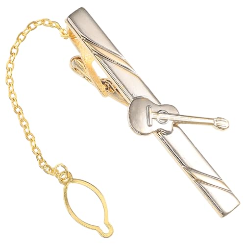 KOMBIUDA Kupfer-gitarren-krawattenklammer Für Männer Langlebige Krawattenklammer Im Musikinstrumenten-design Accessoire Für Auftritte Unterricht Und Partys von KOMBIUDA