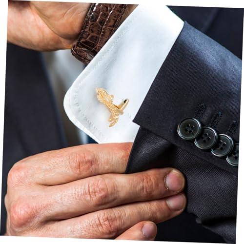 KOMBIUDA Kreative Saxophon Manschettenknöpfe für Herren Langlebige Anzug accessoires Einzigartiges Musikdesign Kombinierbar mit Hemden und Jacken Elegant von KOMBIUDA