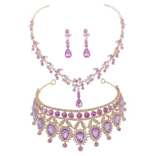 KOMBIUDA Kristallverzierte Brautkronen mit Ohrringen und Halskette Elegantes Schmuckset für Hochzeiten Geburtstage und Festliche Anlässe Zierliche Prinzessin Accessoires für Damen KOMBIUDA Kristallverzierte Brautkronen mit Ohrringen und Halskette Elegantes Schmuckset für Hochzeiten Geburtstage und Festliche Anlässe Zierliche Prinzessin Accessoires für Damen von KOMBIUDA