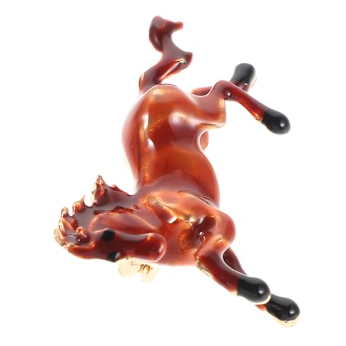 KOMBIUDA Kunstvoll Gestaltete Pferde-brosche mit Lebendigem Design Vielseitig Tragbar für Beruf und Freizeit Leichter Anstecker für Damen Perfektes Schmuckaccessoire zum Chinesischen Jahr von KOMBIUDA