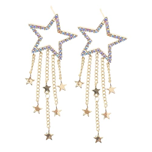 KOMBIUDA Leichte Stern Ohrstecker Damen Ohrringe Modisch Vielseitig Elegant Für Alltag Und Festliche Anlässe von KOMBIUDA