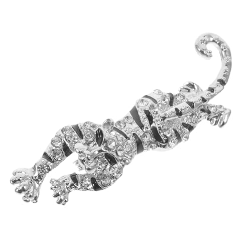 KOMBIUDA Leoparden Brustnadel mit Strasssteinen Tierbrosche für Damen Modischer Ansteckpin für Kleidung Mantel Hut Tasche Vielseitiges Accessoire für Formelle und Outfits von KOMBIUDA