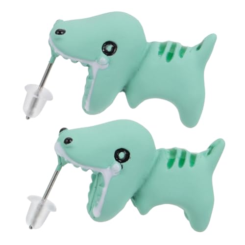 KOMBIUDA Lustige Dinosaurier Ohrstecker mit Beweglicher Kette Kreative Statement Ohrringe für Mädchen Tierische Ohrschmuck Animal Earbob Auffällige Geschenkidee von KOMBIUDA
