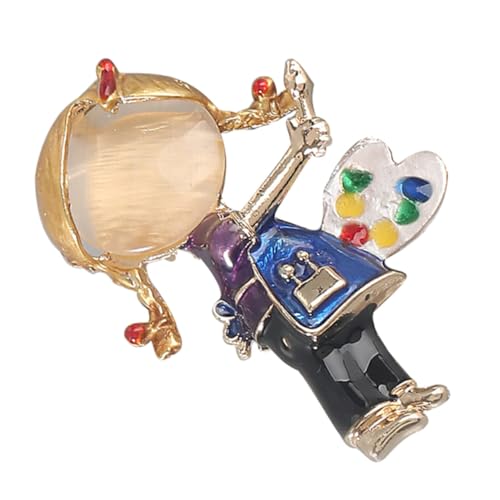 KOMBIUDA Mädchen Brosche aus Legiertem mit Bunter Emaille Einzigartige Cartoon Brosche als Anstecknadel für Damenkleidung Vielseitig Tragbar zu Party Alltag und Festlichen Anlässen von KOMBIUDA