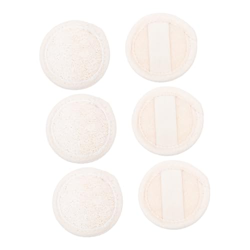 KOMBIUDA Luffa-peelingschwämme Für Gesicht Und Hautreinigung Inkl Make-up-entferner-pads Aus Natürlichem Luffa-pad-material Geeignet Für Hauttypen von KOMBIUDA