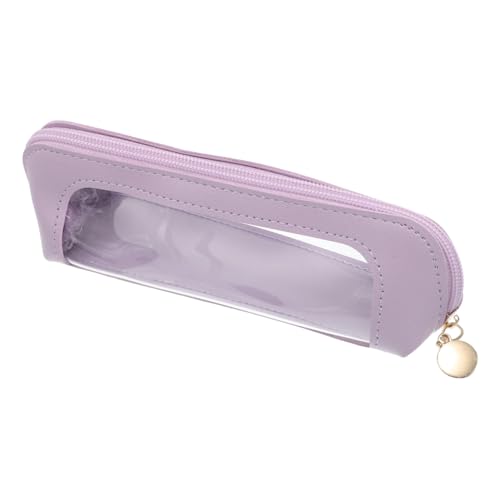 KOMBIUDA Makeup Pinsel Aufbewahrungstasche Transparent Kompakt Stabiler Schutz Leicht für Reisen und Alltag Makeup Organizer mit Reißverschluss Kosmetik Bürstenhülle von KOMBIUDA