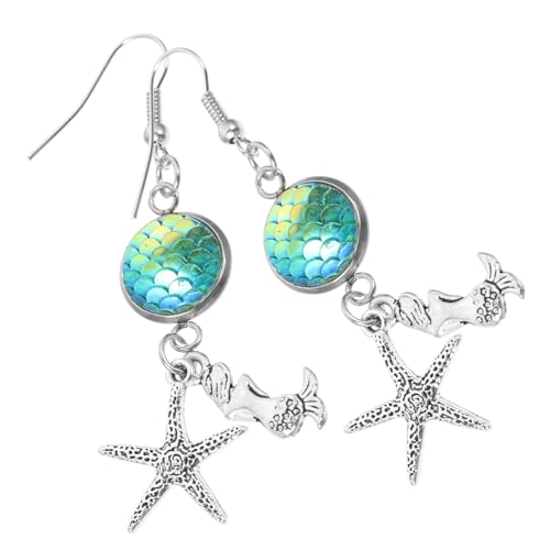 KOMBIUDA Meerjungfrau Stern Ohrringe Damen Dangle Tropfen Schmuck Party Geschenk Modisch Kreativ Strand Alltag KOMBIUDA Meerjungfrau Stern Ohrringe Damen Dangle Tropfen Schmuck Party Geschenk Modisch Kreativ Strand Alltag von KOMBIUDA