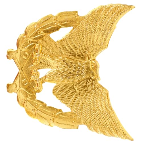 KOMBIUDA Metall Hutabzeichen Adler Sicherheitsuniform Zubehör aus Zinklegierung Langlebig Robust für und Partykostüme von KOMBIUDA