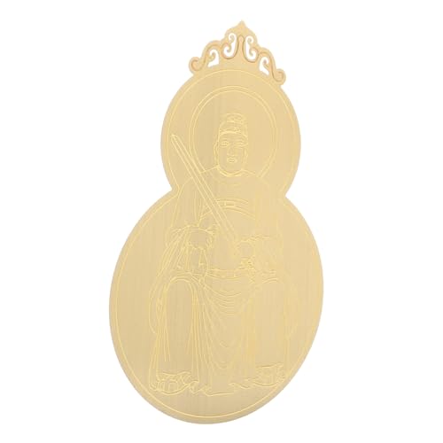 KOMBIUDA Metallic Tai Amulettkarte Kupferlegierung Glücks Schutzkarte für Geldbörse Handtasche Dekoratives Feng Shui Amulett für und Wohlstand von KOMBIUDA