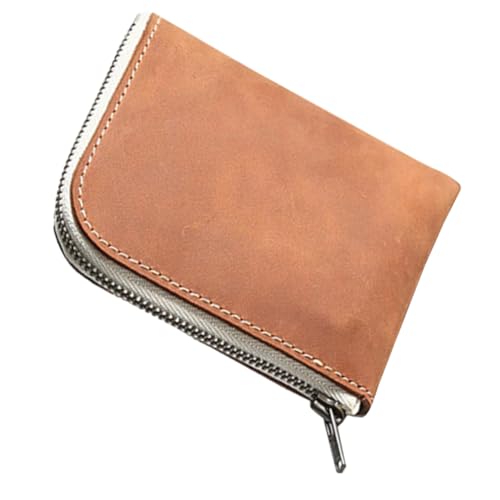 KOMBIUDA Mini Herren Geldbörse aus Echtem Material Kompakt und Leicht Kartenetui mit Münzfach Stilvoll und Strapazierfähig für Kreditkarten Ausweise und Münzen Praktischer von KOMBIUDA