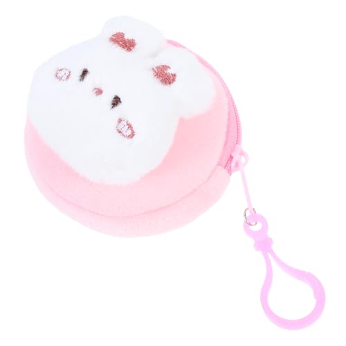 KOMBIUDA Mini Plüsch Geldbörse Hase Weiches Kuscheliges Münzfach Kleine Coin Purse Für Mädchen Damen Niedlicher Geldbeutel Süßes Tier Motiv Tragbare Aufbewahrungstasche von KOMBIUDA