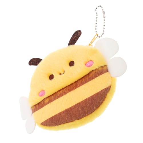 KOMBIUDA Mini Tier Münzgeldbörse Biene Schlüsselanhänger Süßes Plüsch Tierchen für Tragbare Geldbörse für Mädchen und Jungen als Schlüsselanhänger oder Tasche Deko von KOMBIUDA