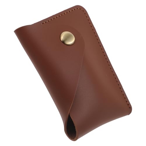 KOMBIUDA Kleiner Visitenkartenhalter Aus Kunstleder Kompakte Geldbörse Für Damen Mit Kleinem Kleingeldfach Für Münzen Kleiner Beutel Als Vintage-geldbörse Für Handtasche Kartenetui von KOMBIUDA